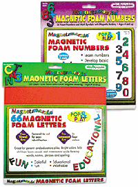 Magnetic Foam Letters and Numbers